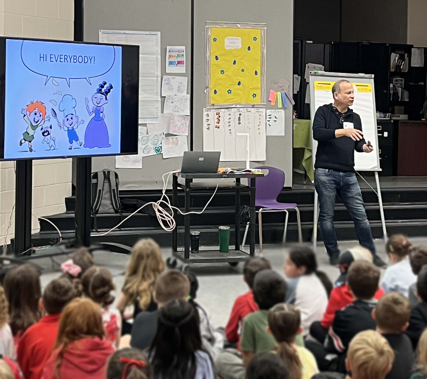 Rafael Rosado at an author visit