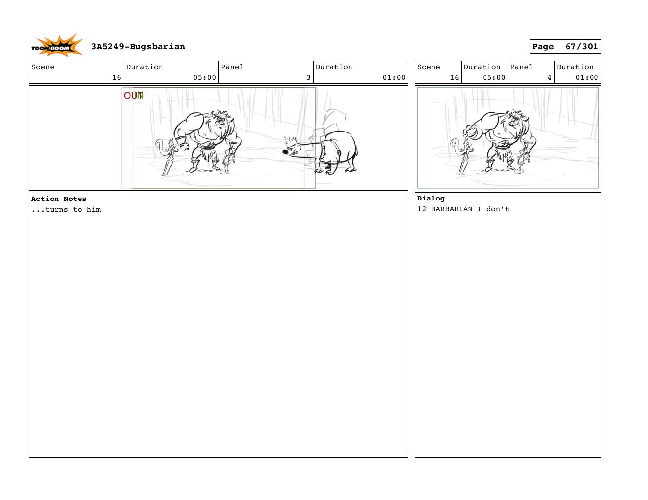 Wabbit storyboard